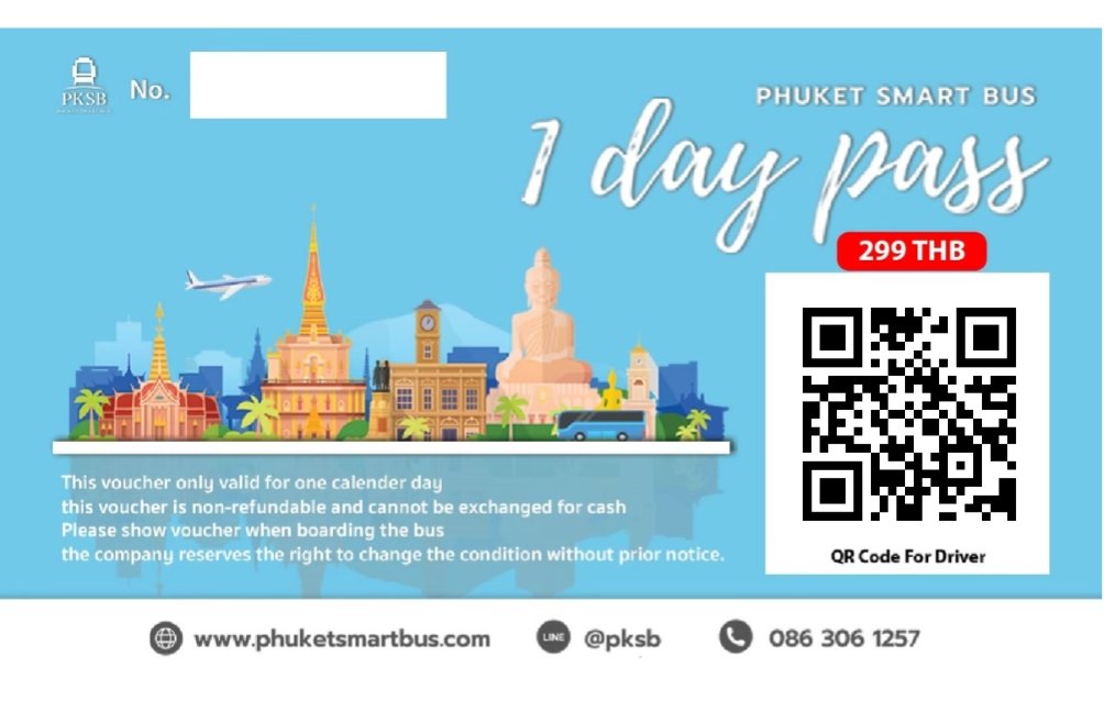 1 Day Pass - Route 1 — Phuket Smart Bus Day Pass