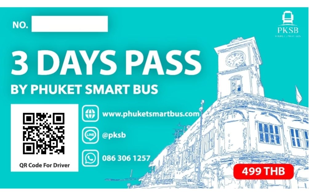 3 Days Pass - Route 1 — Phuket Smart Bus Day Pass