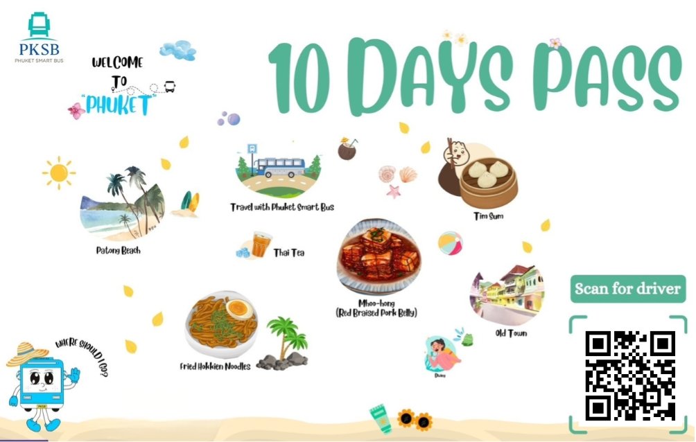 10 Days Pass - Route 2 — Phuket Smart Bus Day Pass