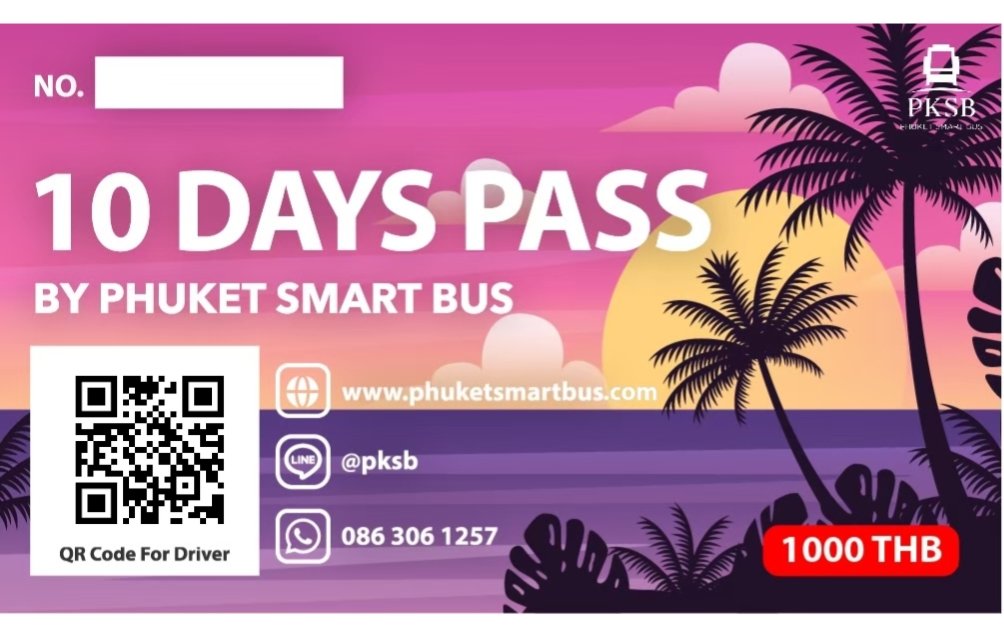 10 Days Pass - Route 1 — Phuket Smart Bus Day Pass